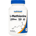 نيوتريكوست (Nutricost) إل-ميثيونين لدعم صحة الكبد، كبسولات - 120 كبسولة