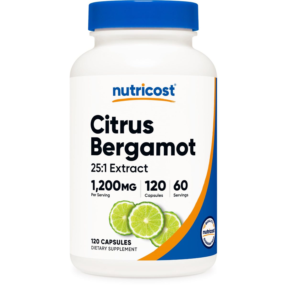 نيوتريكوست (Nutricost) مستخلص برغموت الحمضيات لدعم صحة القلب، كبسولات - 120 كبسولة