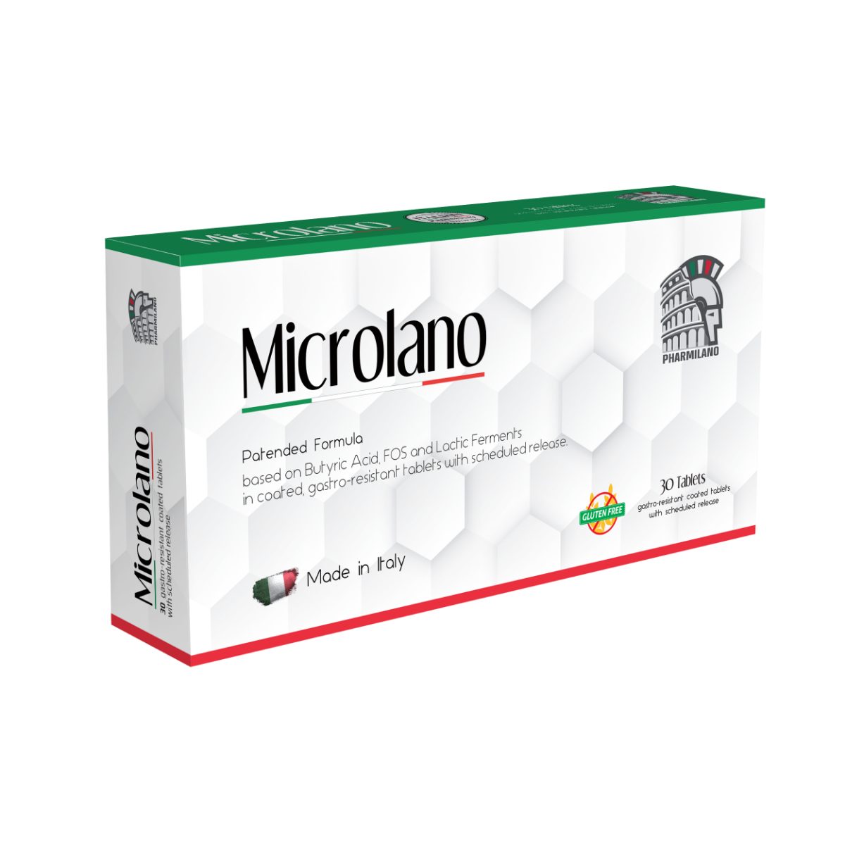 ميكرولانو (MICROLANO) لدعم صحة الأمعاء، بروبيوتيك وبريبيوتيك، 30 قرص
