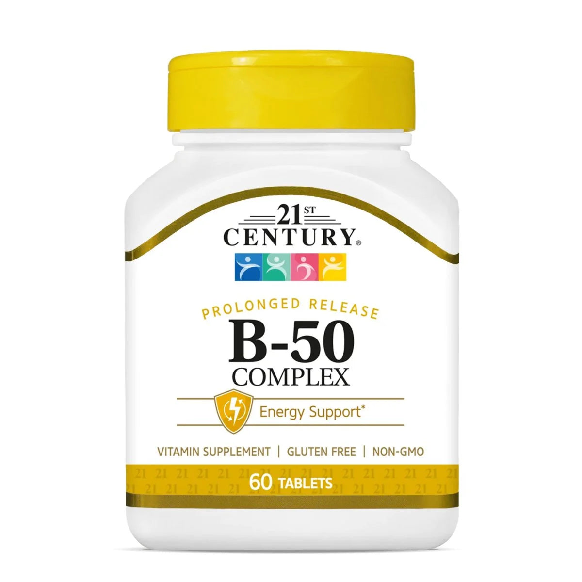 21st Century بي-50 كومبلكس، لدعم الطاقة والجهاز العصبي، أقراص - 60 قرص