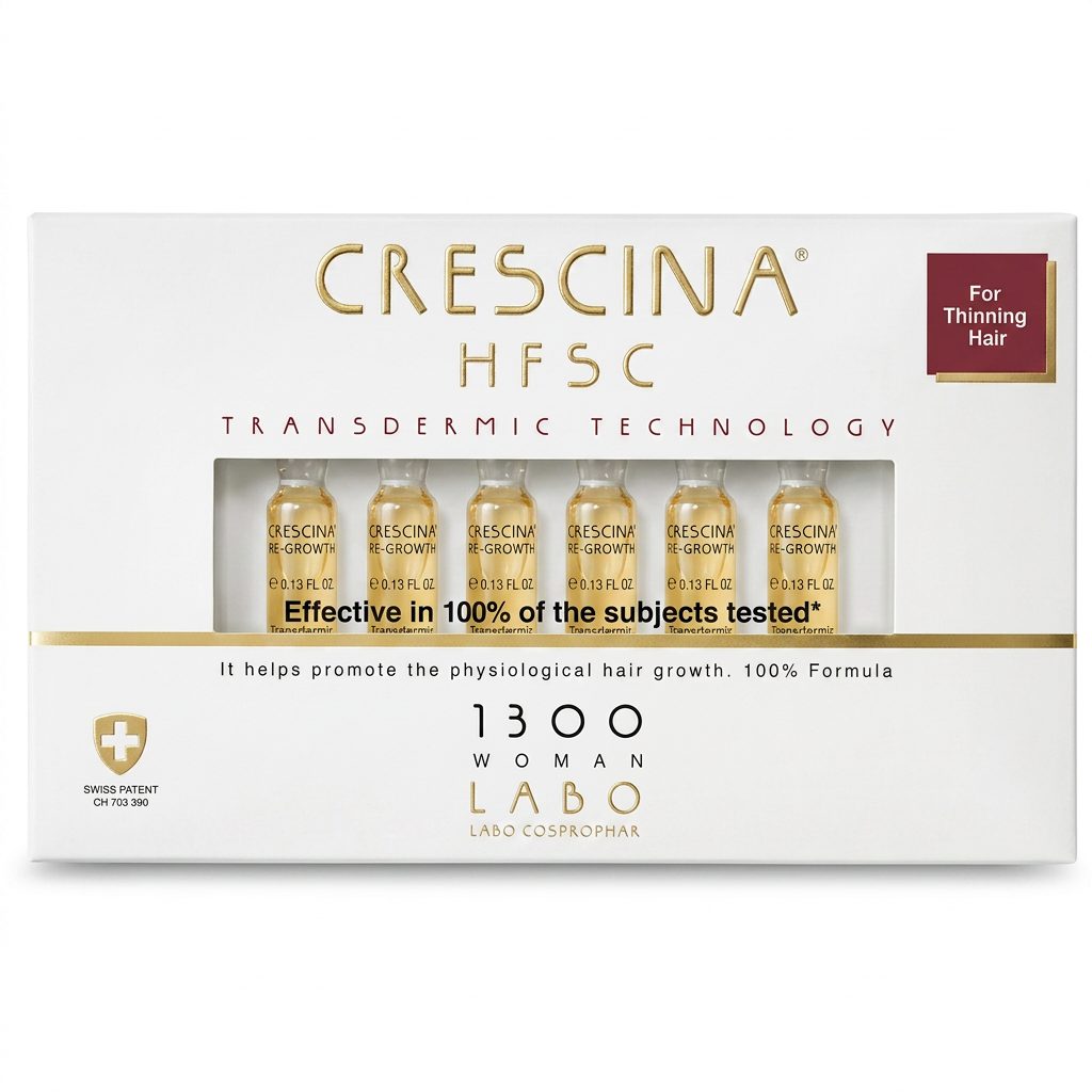 كرسـينا (Crescina) تقنية ترانسدرميك لعلاج تساقط الشعر للنساء، 1300، 20 أمبولة