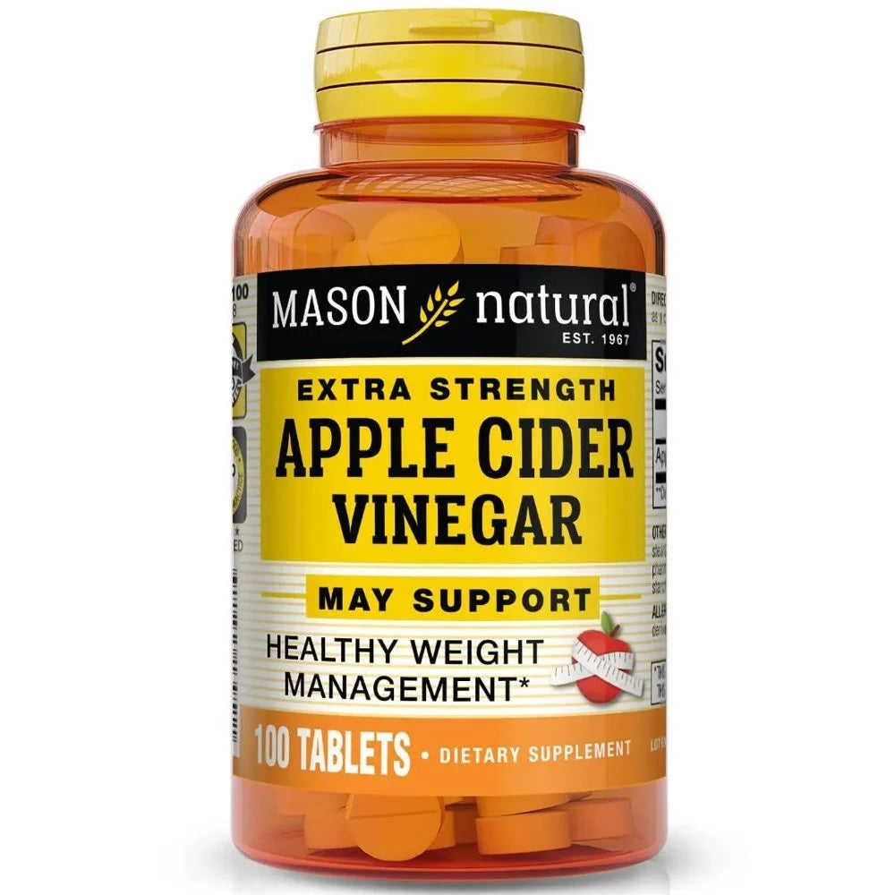 مايسون ناتشورال (Mason Natural) خل التفاح لدعم الهضم، أقراص - 100 قرص