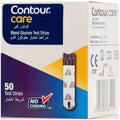 كونتور كير (Contour Care) شرائط اختبار جلوكوز الدم، لمراقبة سكر الدم، شرائط اختبار - عبوة من 50 قطعة