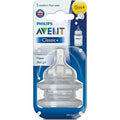 حلمات رضاعة أفنت كلاسيك (Avent Classic) لحديثي الولادة بتدفق بطيء من فيليبس - عبوة من 2 حلمة