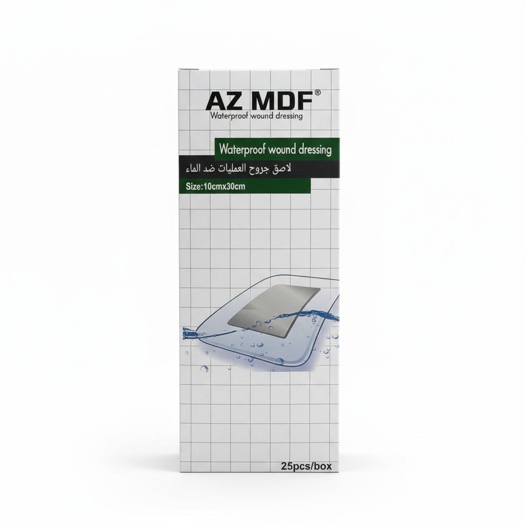 ضمادة جروح مقاومة للماء AZ MDF (AZ MDF) من MDF - 10 سم × 30 سم