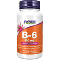 NOW فيتامين ب6 (Vitamin B6) لدعم وظائف الجسم، كبسولات - 100 كبسولة