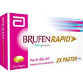 بروفين (Brufen) رابيد لتخفيف الألم وخفض الحرارة، كبسولات هلامية، 400 ملغ - 20 كبسولة