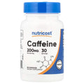 نوتريكوست (Nutricost) كافيين لزيادة الطاقة والتركيز الذهني، كبسولات، 200 ملغ - 30 كبسولة