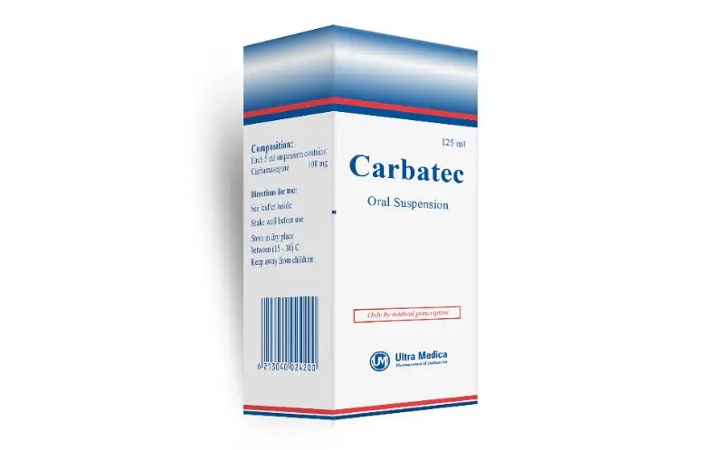 كارباتيك (Carbatec) شراب، مضاد للاختلاجات للتحكم في النوبات العصبية وآلام الأعصاب - 125 مل