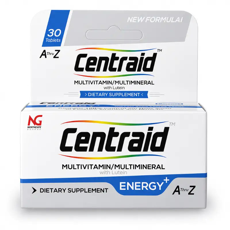 حبوب سنتريد إينرجي بلس (Centraid Energy+) مالتي فيتامين مع لوتين - 30 قرص