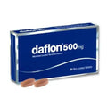 دافلون (Daflon) 500 ملغ، لتحسين الدورة الدموية الوريدية والبواسير، أقراص - عبوة واحدة