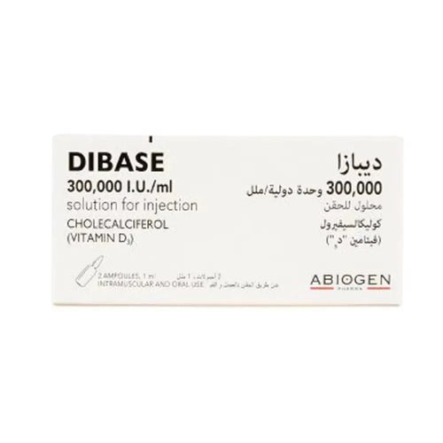 أبيوجين (Abiogen) ديباس 300,000 وحدة دولية/مل، حقن لعلاج نقص فيتامين د الشديد - أمبولة