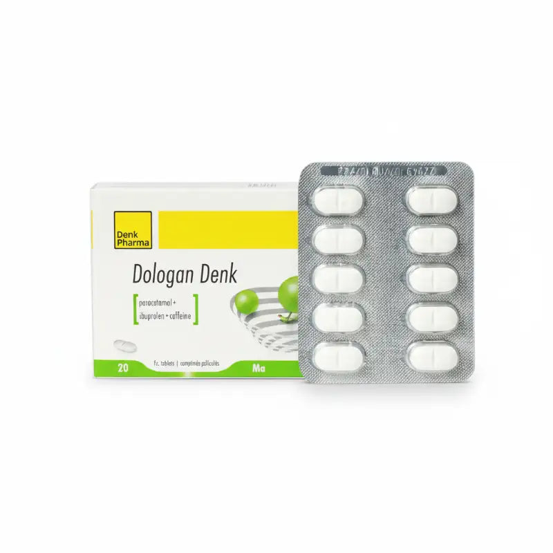 دينك فارما (Denk Pharma) دولوجان، مسكن متعدد للآلام ومضاد للالتهابات وخافض للحرارة، 20 حبة