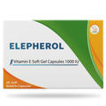 إليفارما (Elepharma) إليفيرول فيتامين هـ، دعم مضاد للأكسدة لصحة المناعة والبشرة، كبسولات هلامية، 1000 وحدة دولية - 30 كبسولة 