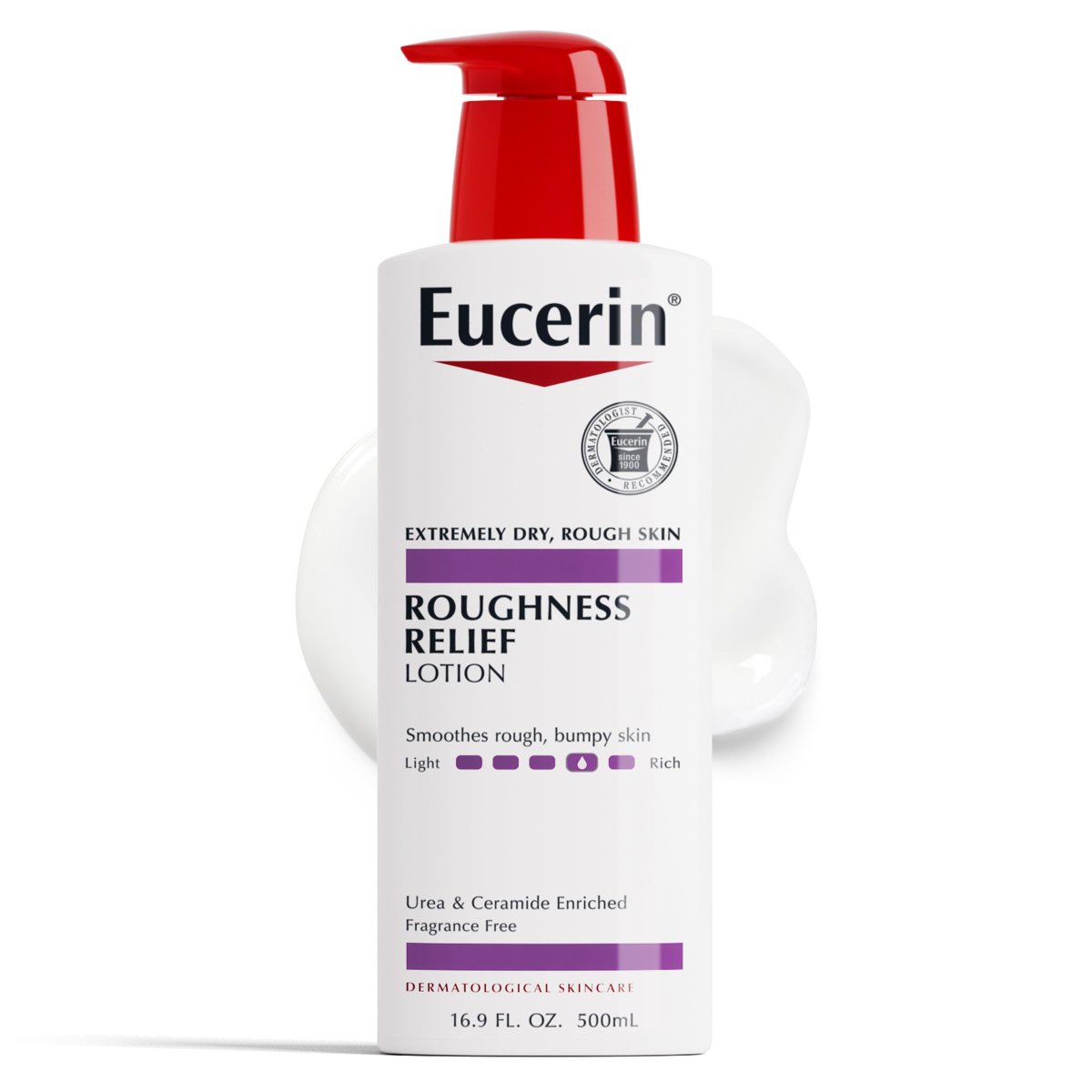 يوسيرين (Eucerin) لوشن تخفيف الخشونة، ترطيب مكثف وتقشير لطيف للبشرة الخشنة والمتعرجة والجافة جداً - 500 مل