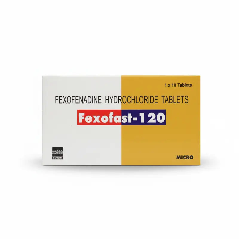 فيكسوفاست (Fexofast) لتخفيف أعراض الحساسية بدون نعاس، أقراص 120 ملغ - 10 أقراص