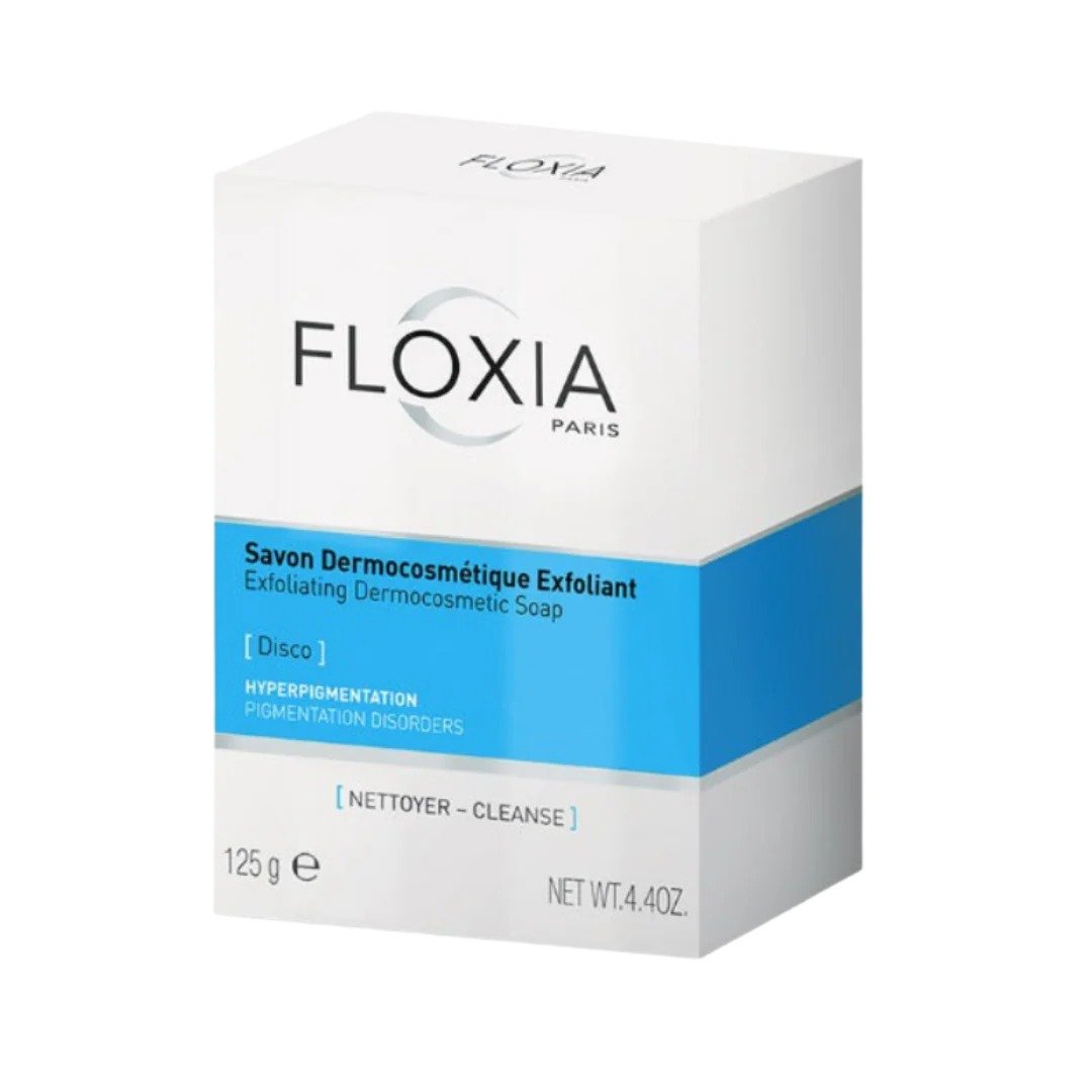 فلوكسيا (Floxia) صابون ديسكو مقشر، لتنظيف عميق وتفتيح البشرة، قالب - 125 غم