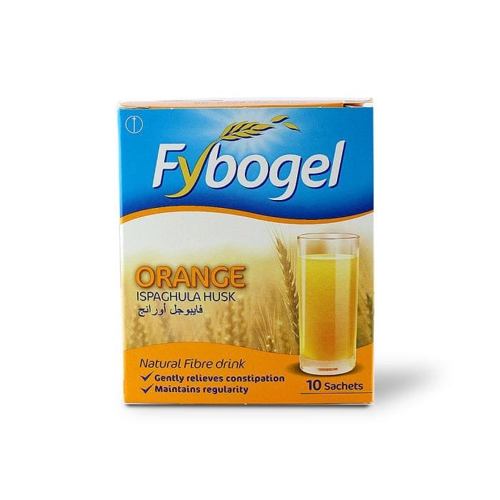 فايبروجيل (Fybogel) مشروب الألياف، ملين ومنظم لحركة الأمعاء، مسحوق في أكياس - 10 أكياس