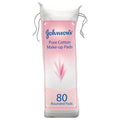 جونسون (Johnson & Johnson) قطن نقي لإزالة المكياج، تنظيف لطيف ودقيق - عبوة