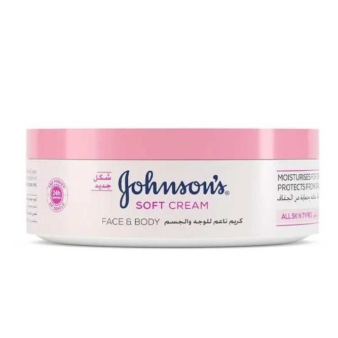 جونسون (Johnson & Johnson) كريم الترطيب الناعم 24 ساعة، مرطب - عبوة واحدة