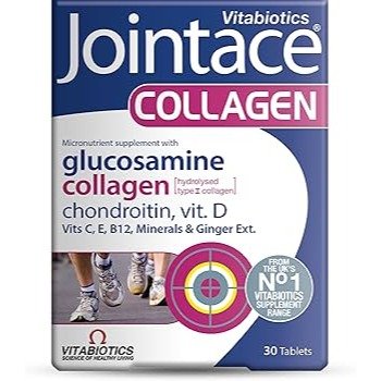 فيتامينز (Vitabiotics) جوينتاس كولاجين، لدعم صحة المفاصل والمرونة والغضاريف مع الكولاجين، أقراص - 30 قرص