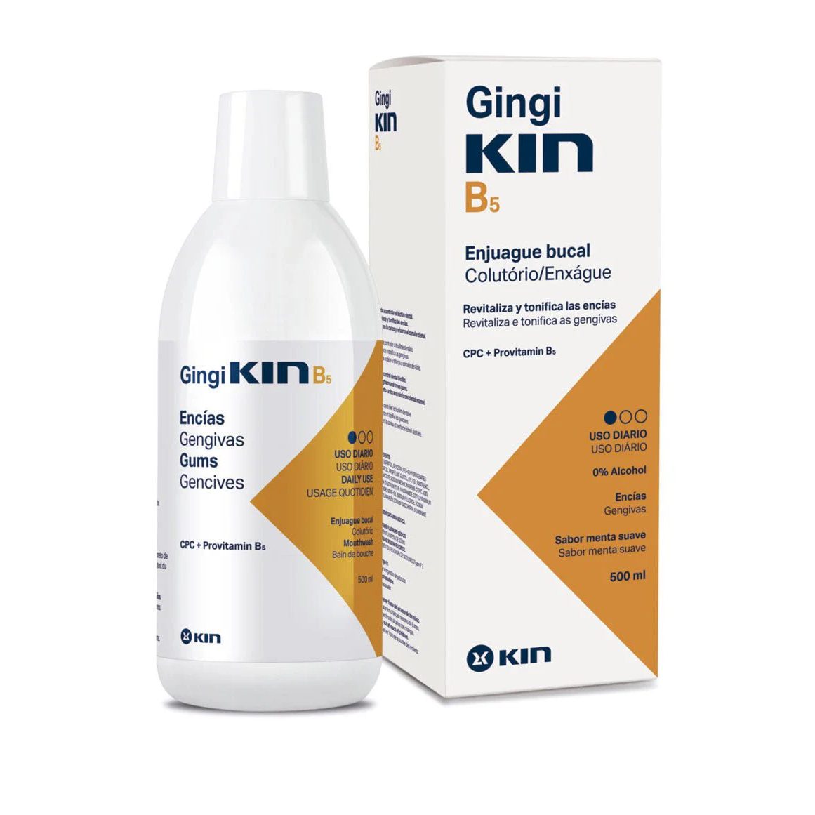 كين (Kin) غسول فم مضاد للبكتيريا، غسول فم - 500 مل