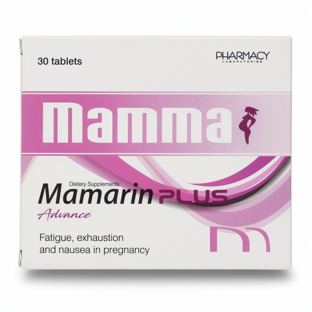 مامارين بلس (Mamarin Plus) فيتامينات متعددة للحوامل، لدعم صحة الأم وتطور الجنين، أقراص - 30 قرص