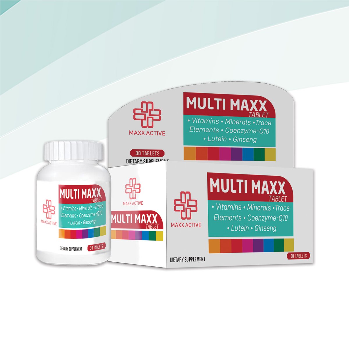 ماكس أكتيف (Maxx Active) مالتي ماكس مكمل فيتامينات ومعادن لدعم الصحة العامة، أقراص - 30 قرص