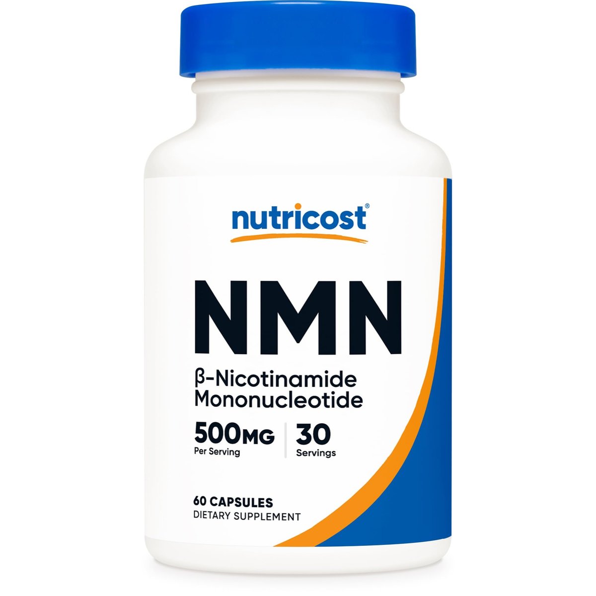نوتريكوست (Nutricost) مكمل NMN نيكوتيناميد أحادي النوكليوتيد، لدعم طاقة الخلايا والشيخوخة الصحية، كبسولات 500 ملغ - 60 كبسولة