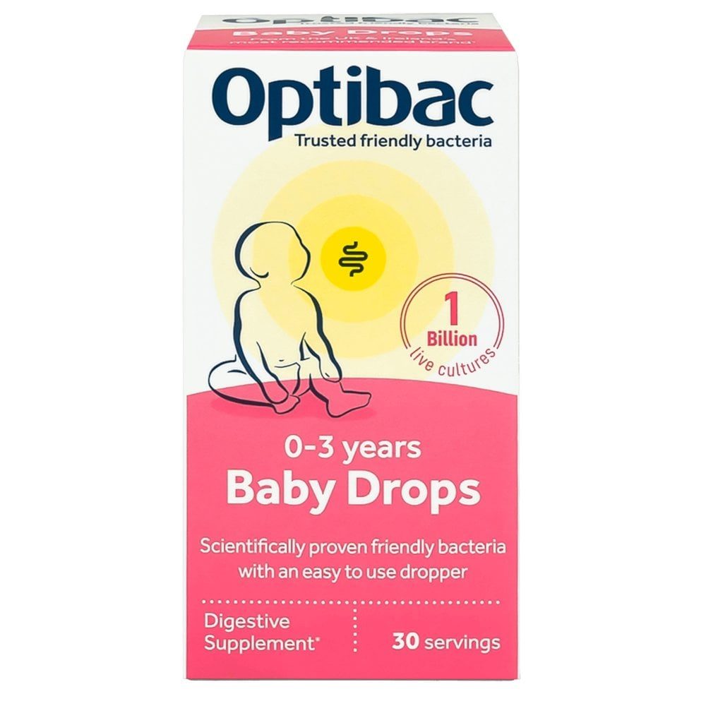 أوبتي باك (Optibac) قطرات بروبيوتيك للأطفال 0-3 سنوات، لدعم صحة الجهاز الهضمي، 30 حصة
