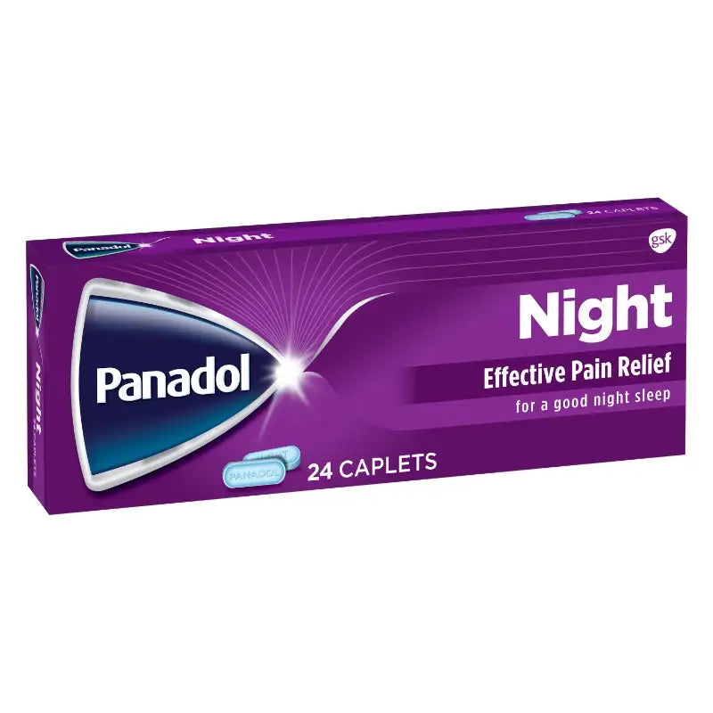 بانادول (Panadol) نايت لتسكين الألم والمساعدة على النوم، أقراص - 24 قرص