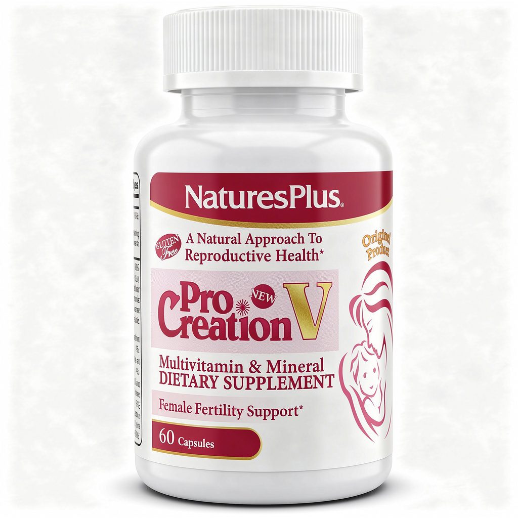 نيتشرز بلس (NaturesPlus) برو كرييشن في للنساء، فيتامينات ومعادن لدعم الصحة الإنجابية، كبسولات - 60 كبسولة