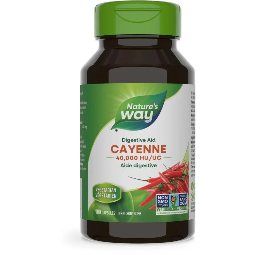 Nature's Way (نيتشرز واي) كايين، يدعم الدورة الدموية والهضم، كبسولات - 100 كبسولة