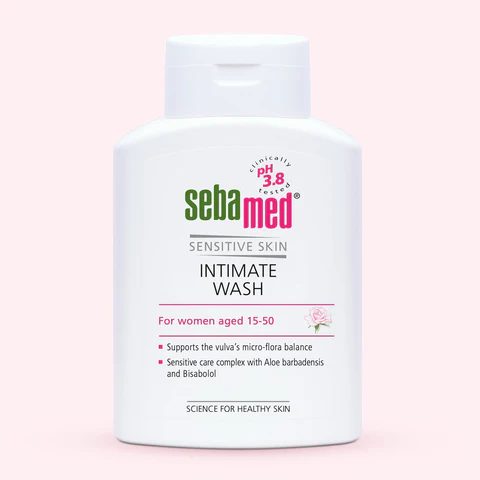 سيباميد (Sebamed) غسول للمنطقة الحساسة، يدعم توازن الـ pH الطبيعي عمر 15-50، سائل - 200 مل
