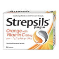 ستربسلز (Strepsils) أقراص استحلاب بنكهة البرتقال مع فيتامين سي، 24 قرصًا