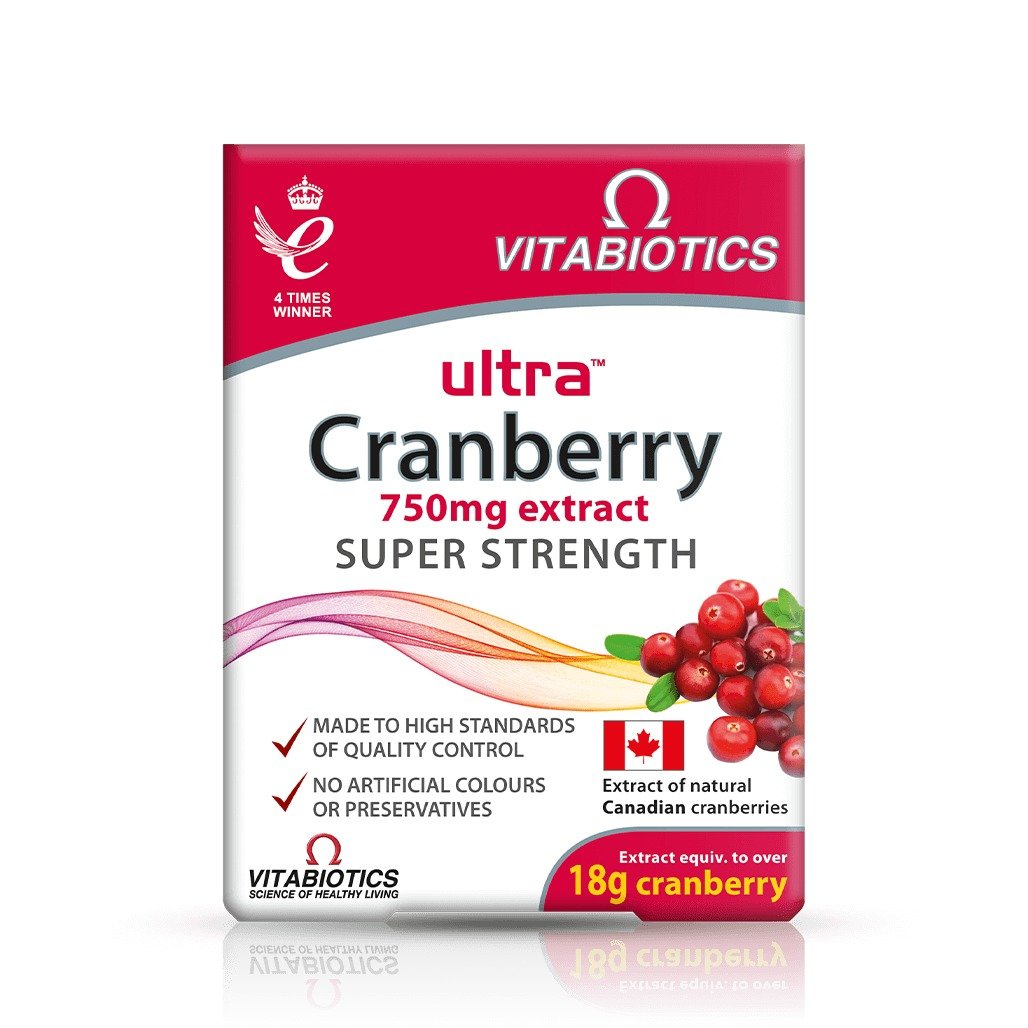 فيتابيوتكس (Vitabiotics) ألترا كرينبيري، يدعم صحة المسالك البولية، كبسولات، 750 ملغ مستخلص - 30 كبسولة