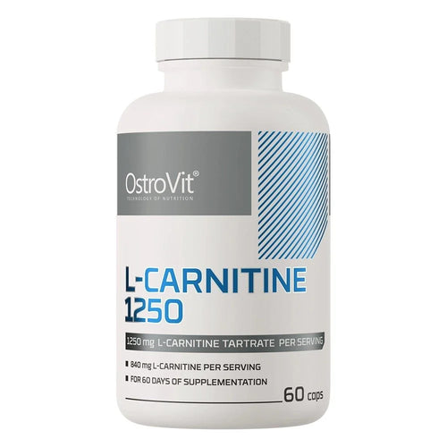 أوستروفيت (OstroVit) إل-كارنيتين 1250، لدعم استقلاب الدهون وإنتاج الطاقة، كبسولات - 60 كبسولة