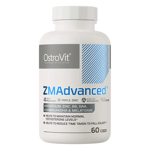 أوستروفيت (OstroVit) ZMA مكمل غذائي لدعم استشفاء العضلات والنوم، كبسولات - 60 كبسولة