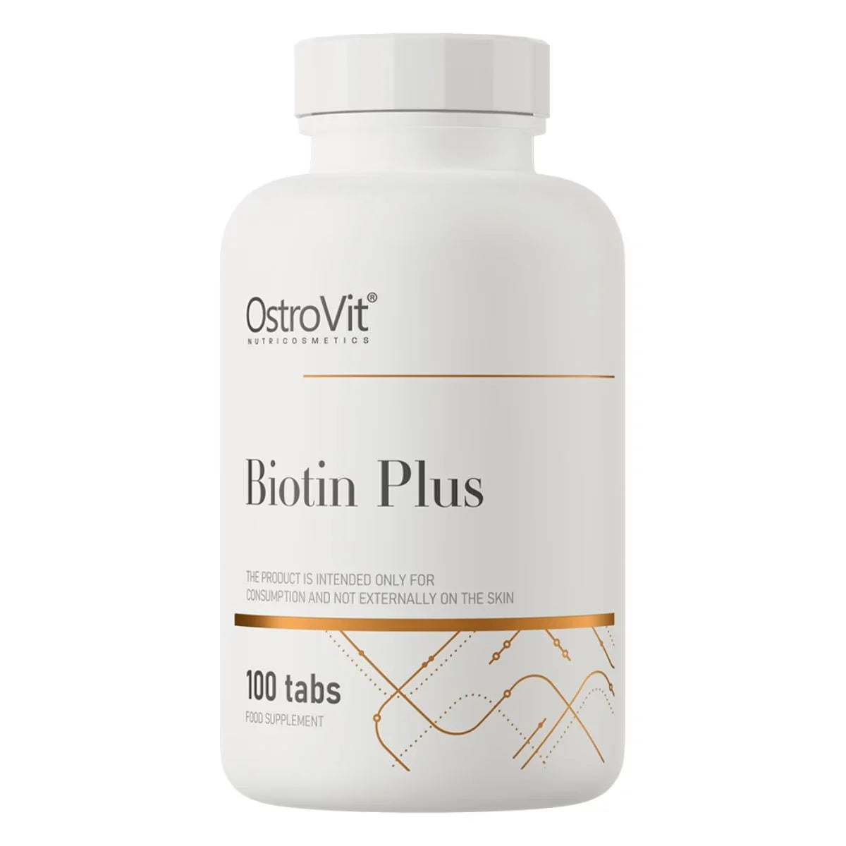 أوستروفيت (OstroVit) بيوتين بلس، لدعم الشعر والبشرة والأظافر، أقراص - 100 قرص
