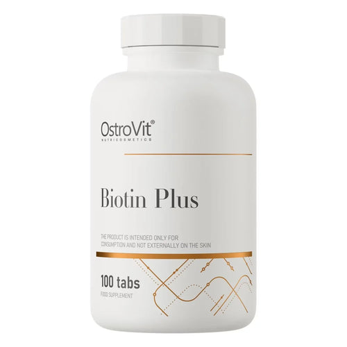 أوستروفيت (OstroVit) بيوتين بلس، لدعم الشعر والبشرة والأظافر، أقراص - 100 قرص