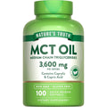 Nature's Truth إم سي تي أويل (MCT Oil) لدعم الطاقة والتمثيل الغذائي، 3600 ملغ، 100 كبسولة هلامية
