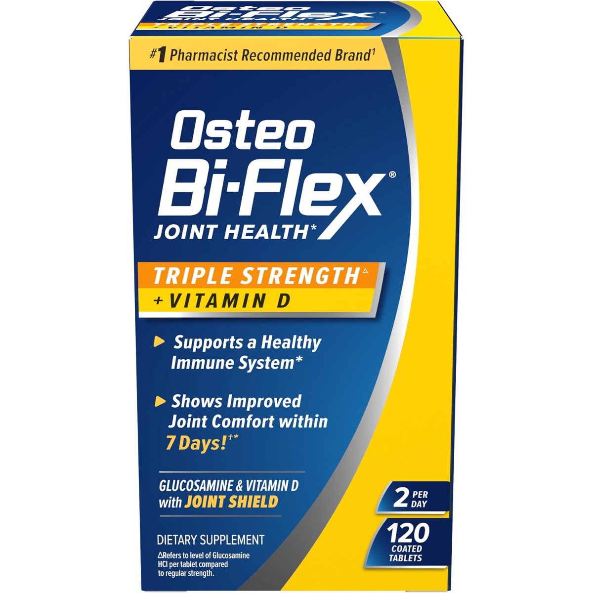 أوستيو باي فليكس (Osteo Bi-Flex) أقراص لدعم صحة المفاصل مع فيتامين د3 - 80 قرص