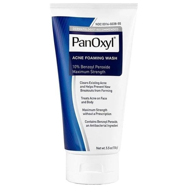 بان أوكسيل (PanOxyl) غسول رغوي لحب الشباب، 10% بنزويل بيروكسايد، ينظف ويعالج البثور - 156 غم