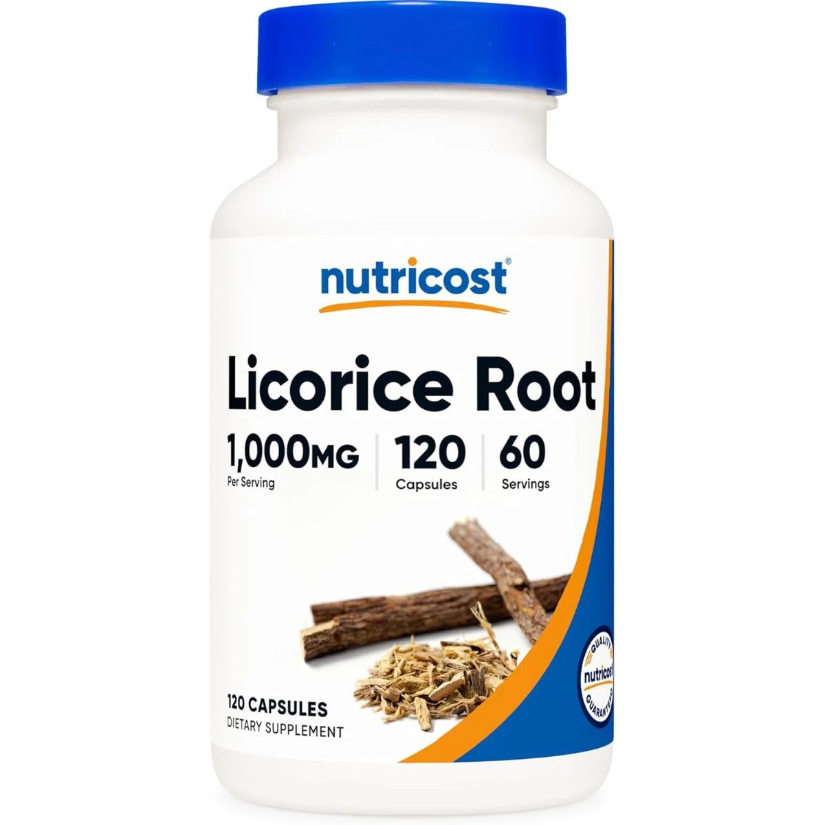 نيوتريكوست (Nutricost) جذور عرق السوس لدعم الجهاز الهضمي والجهاز التنفسي، كبسولات - 120 كبسولة