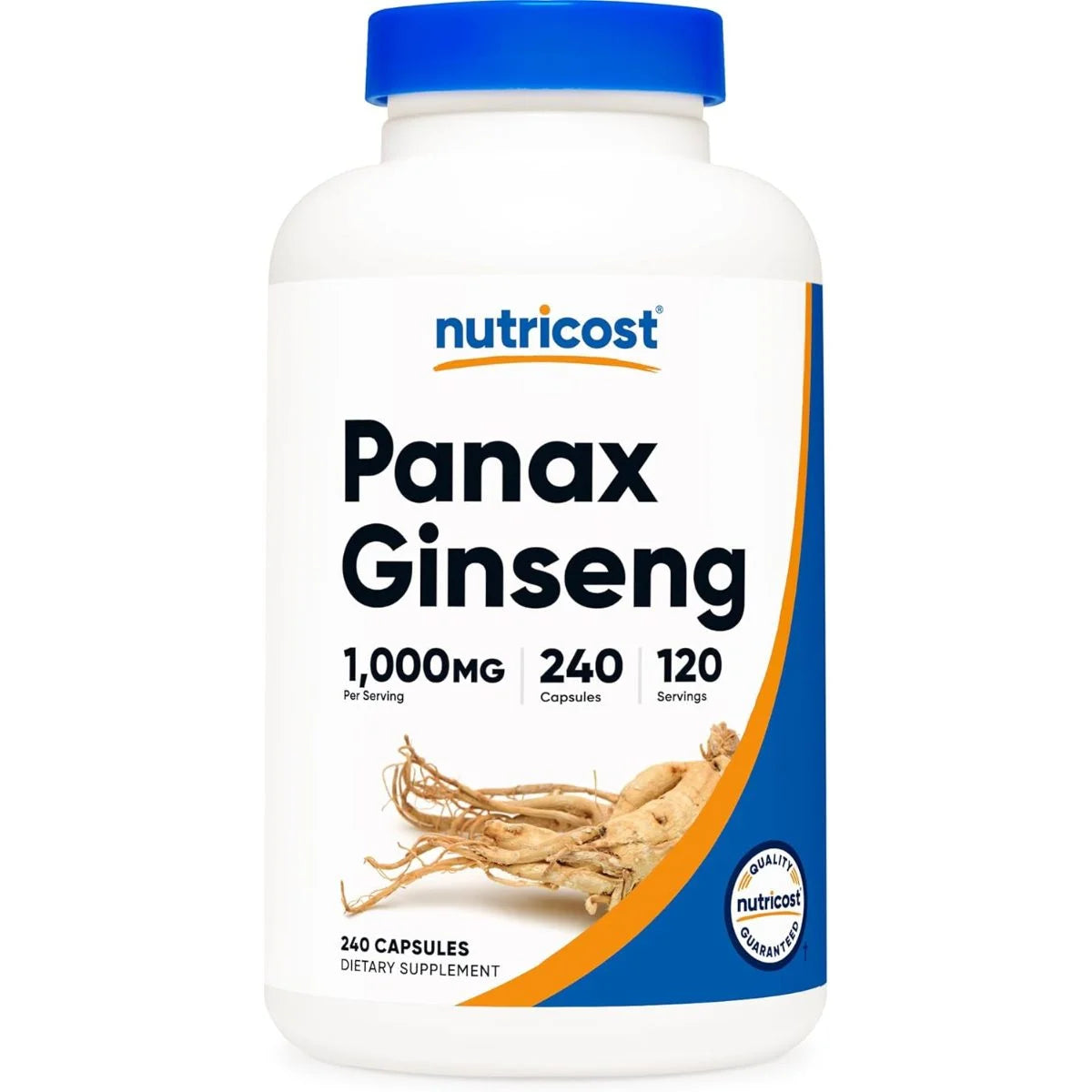 نيوتريكوست (Nutricost) بانكس جينسنغ لتعزيز الطاقة والوظائف الإدراكية، كبسولات - 240 كبسولة