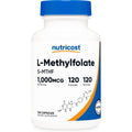 نيوتريكوست (Nutricost) إل-ميثيل فولات 5-MTHF، مكمل غذائي أساسي، كبسولات - 120 كبسولة