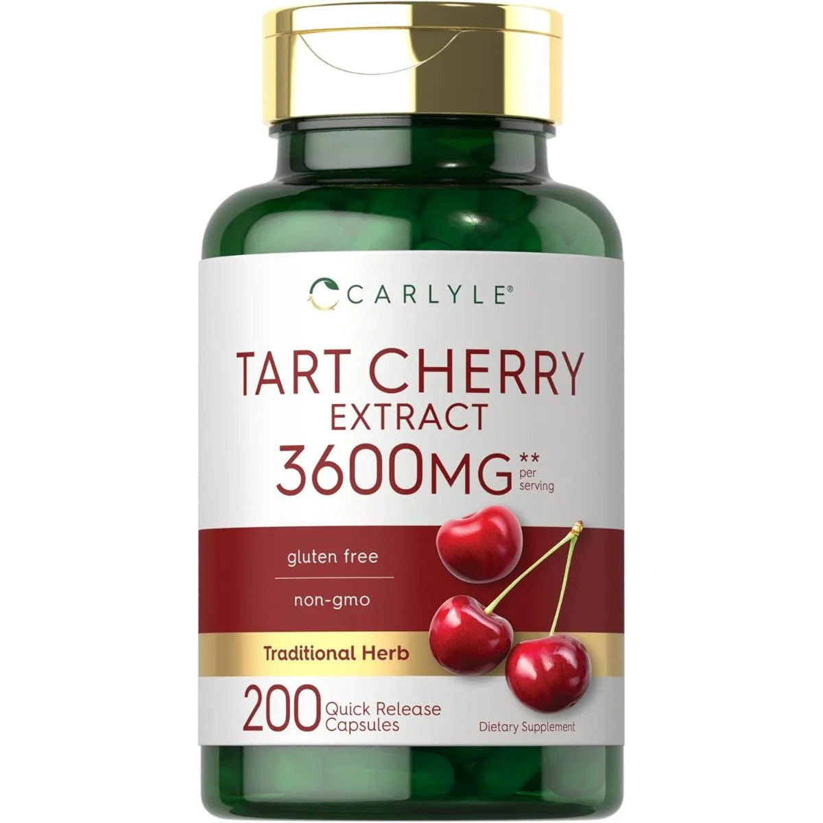 كارلايل (Carlyle) خلاصة الكرز الحامض، دعم مضاد للأكسدة والالتهابات، كبسولات - 200 كبسولة