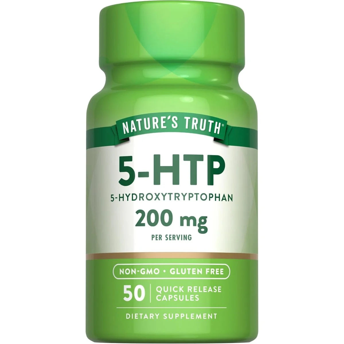 Nature's Truth (نيتشرز تروث) 5-HTP لدعم المزاج والاسترخاء والنوم الصحي، كبسولات - 50 كبسولة
