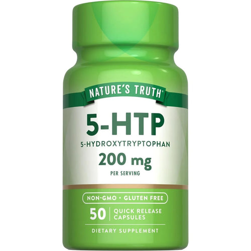 Nature's Truth (نيتشرز تروث) 5-HTP لدعم المزاج والاسترخاء والنوم الصحي، كبسولات - 50 كبسولة