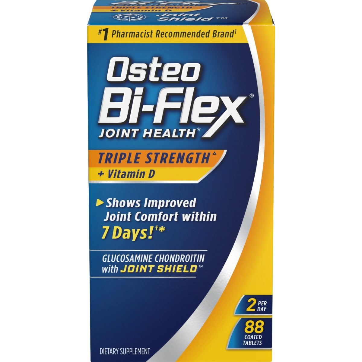 أوستيو بي-فليكس (Osteo Bi-Flex) لصحة المفاصل، يدعم راحة المفاصل ومرونتها وحركتها، أقراص مغلفة - 88 قرص